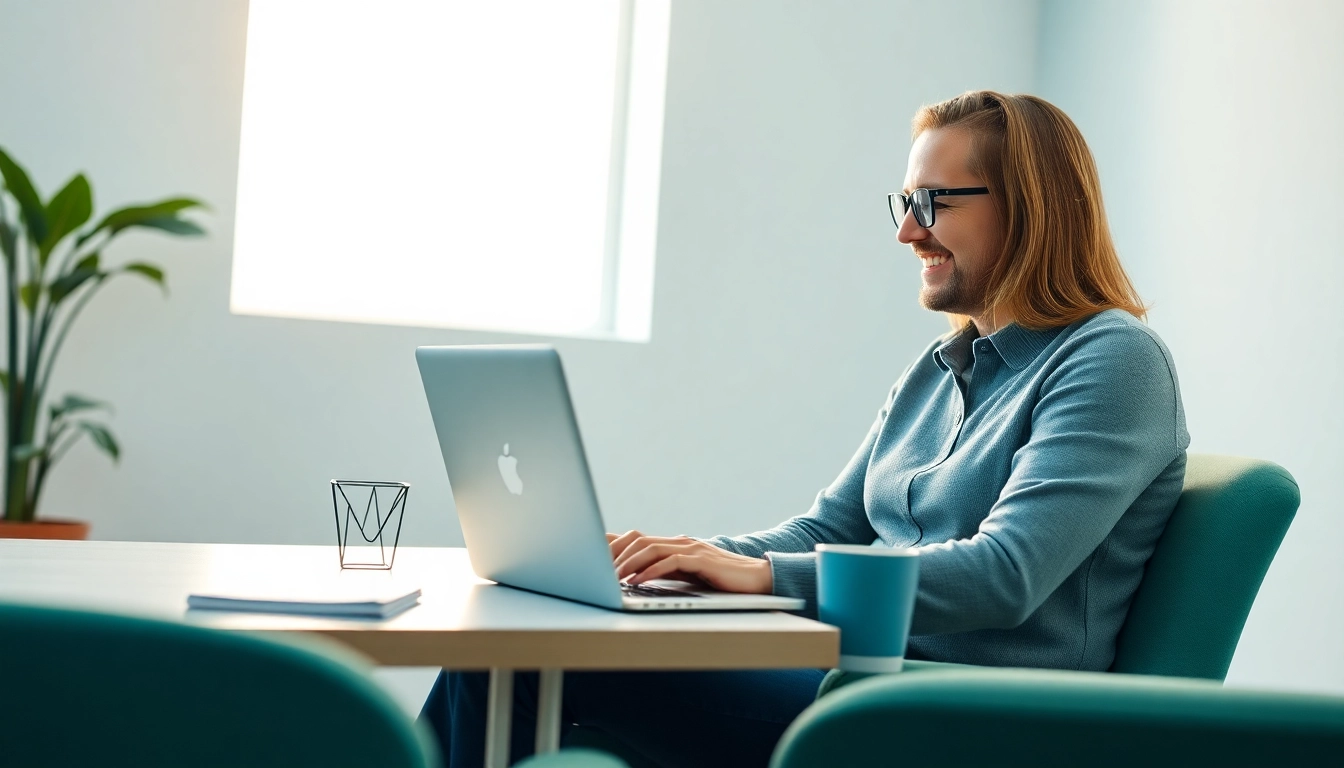 Empowering moment with a Life Coach Online guiding a client through personal growth strategies in a professional setting.