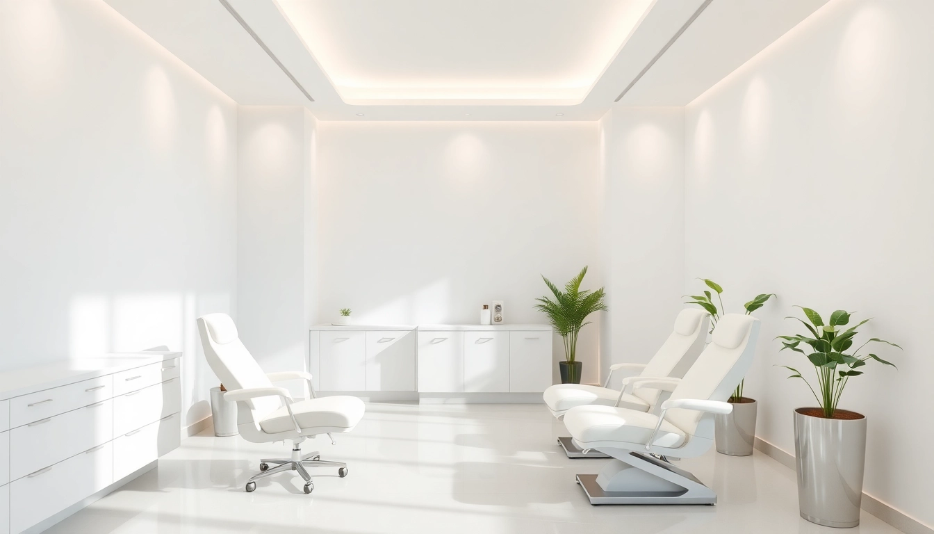 Rejuvenated patient receiving a Botox Behandlung in a tranquil aesthetic clinic environment.