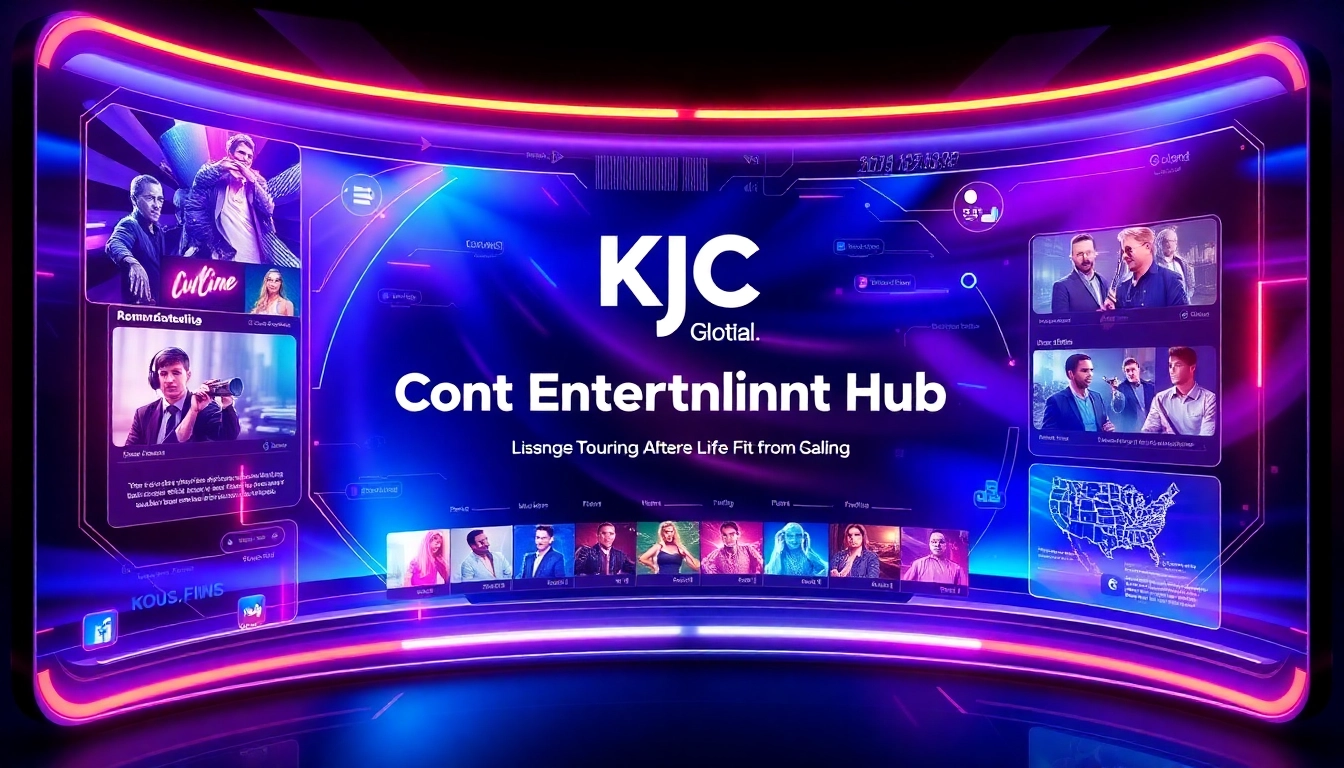 Experience KJC’s international entertainment community, showcasing global connection and advanced technology in a vibrant digital setting.