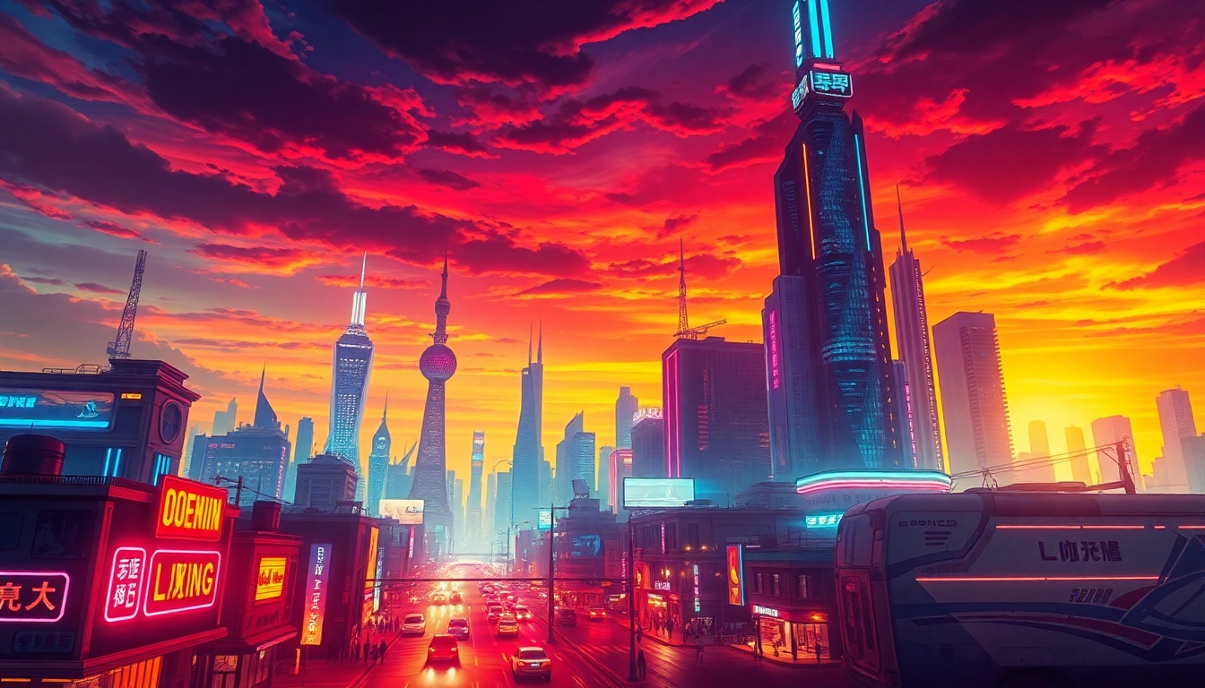 High-resolution visualization of an ai image generator no restrictions creating vivid cyberpunk cityscape with neon glow and dynamic perspective, ideal for showcasing AI art capabilities.