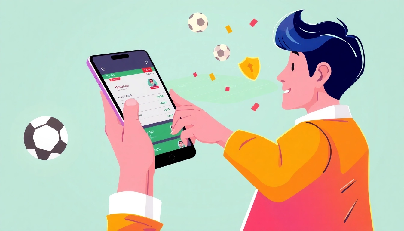 Mahadev Book online betting platform showcasing live sports betting on a smartphone with vibrant, engaging graphics for user trust and convenience.
