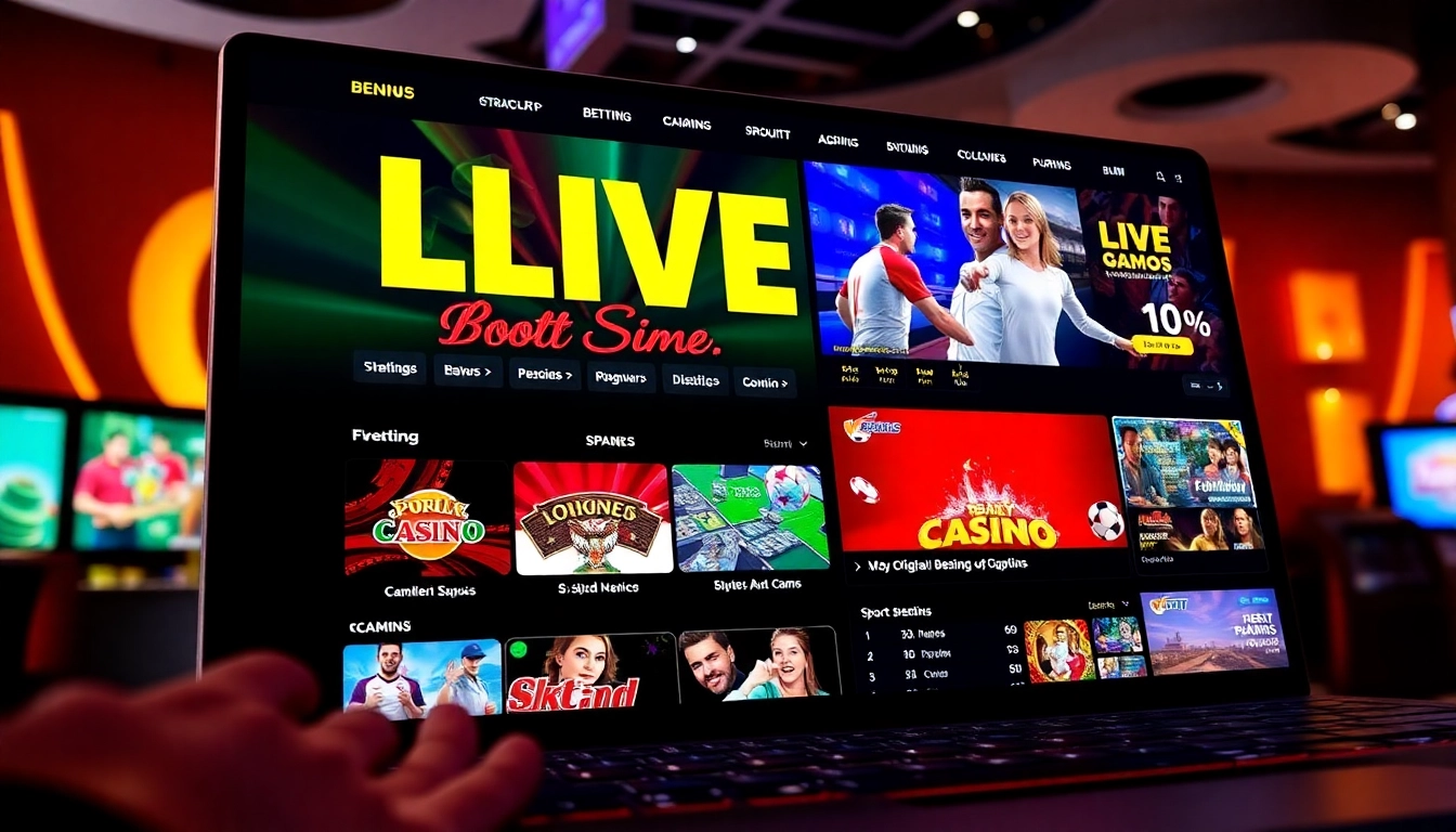 Sky Exchange online betting platform with live casino tables and sports betting in vivid detail, emphasizing trust and excitement for users.