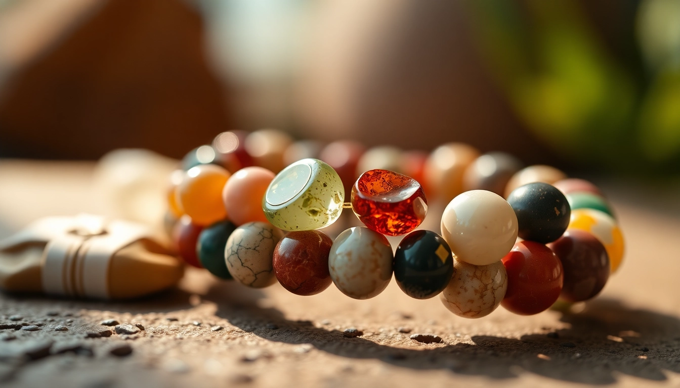 Elegant bracelet with natural stones showcasing the beauty of bransoletka z kamieni naturalnych