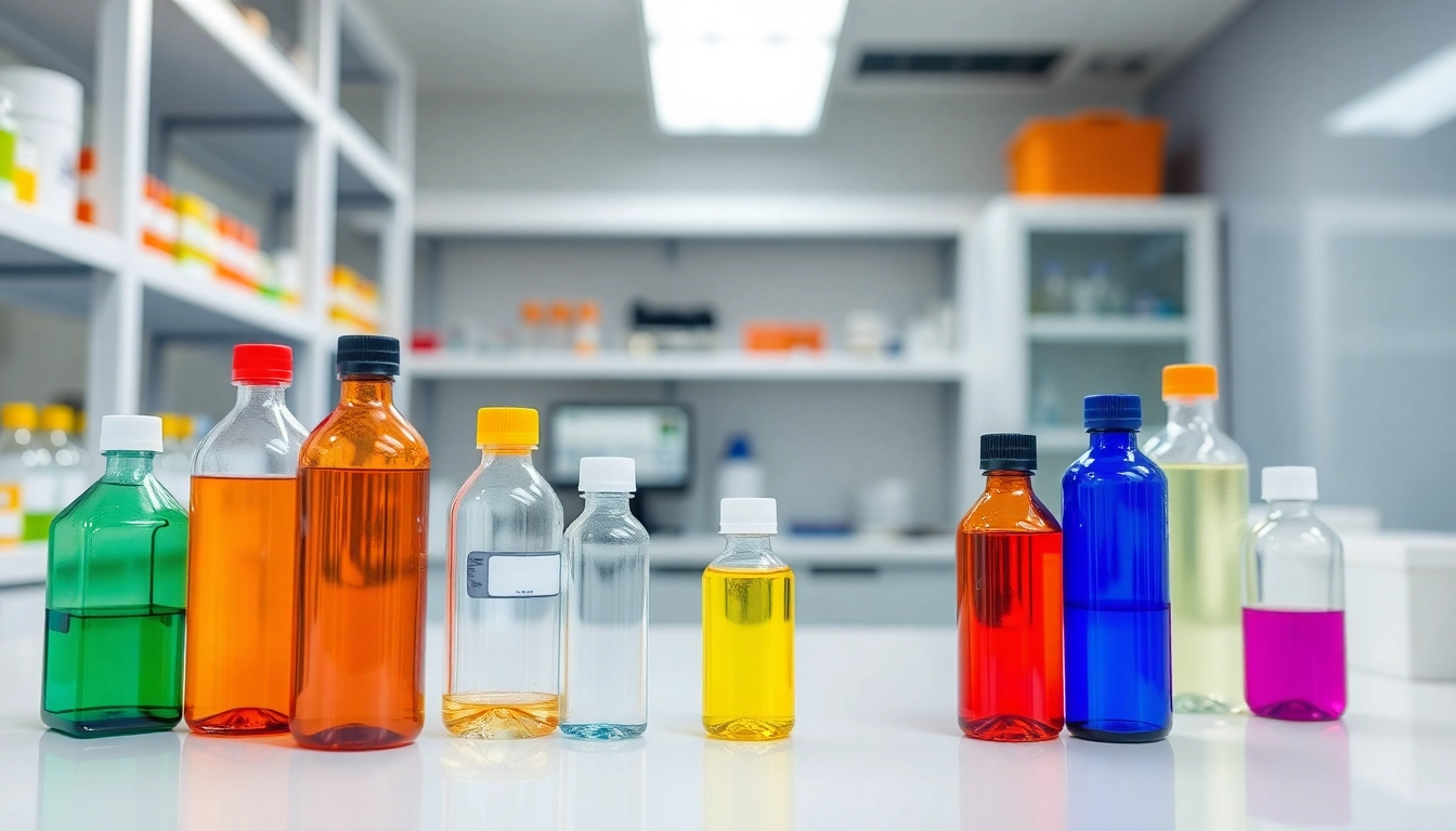 High-resolution photo of durable and versatile polietilen sise bottles used in industrial