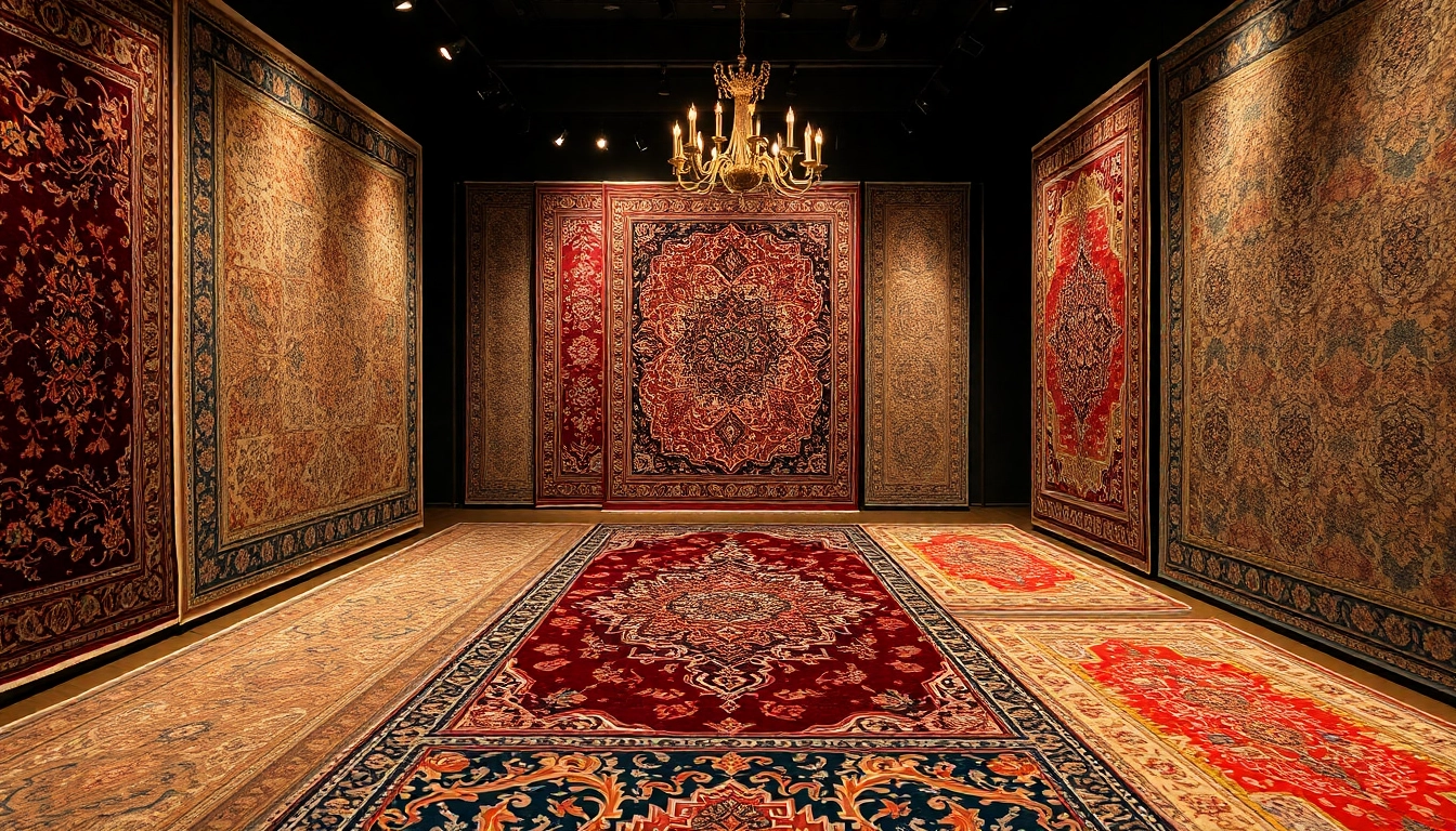 Vibrant Tappeti a Milano display showcasing handmade oriental and modern rugs with intricate