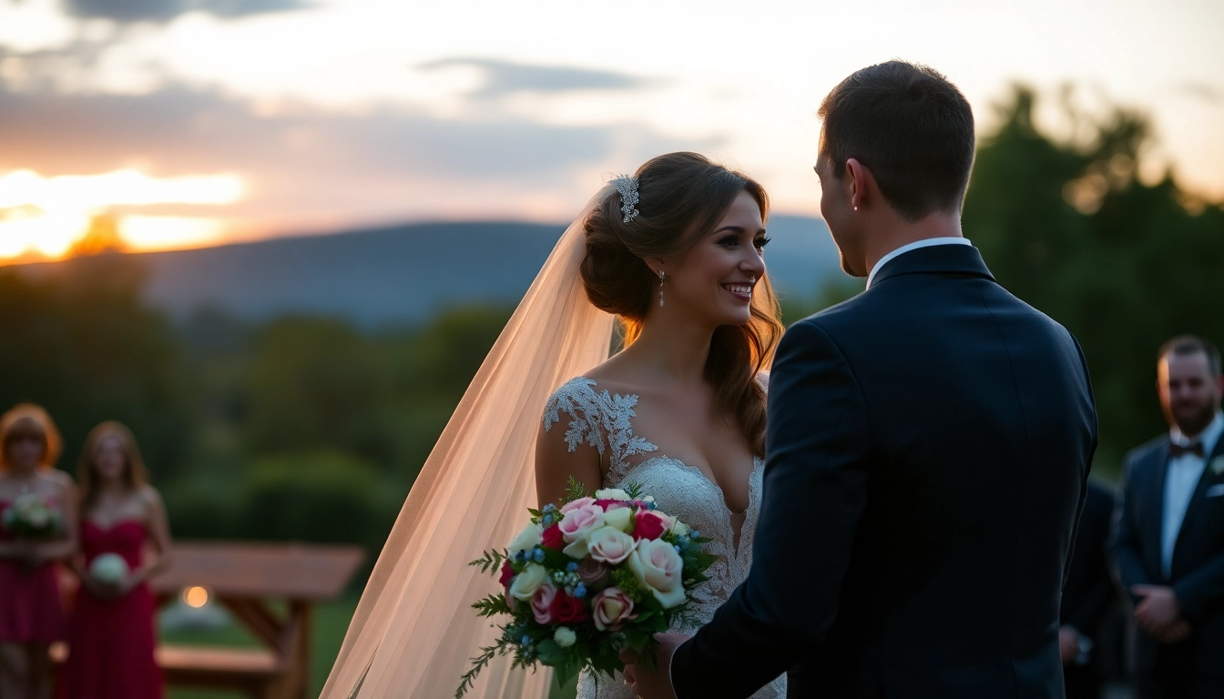 Professional team capturing natural moments of eskuvoi fotozas during outdoor wedding ceremony